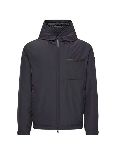 Moncler Austerin hooded logo-patch jacket