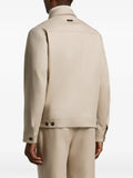 Peserico zip-up chest-pocket jacket